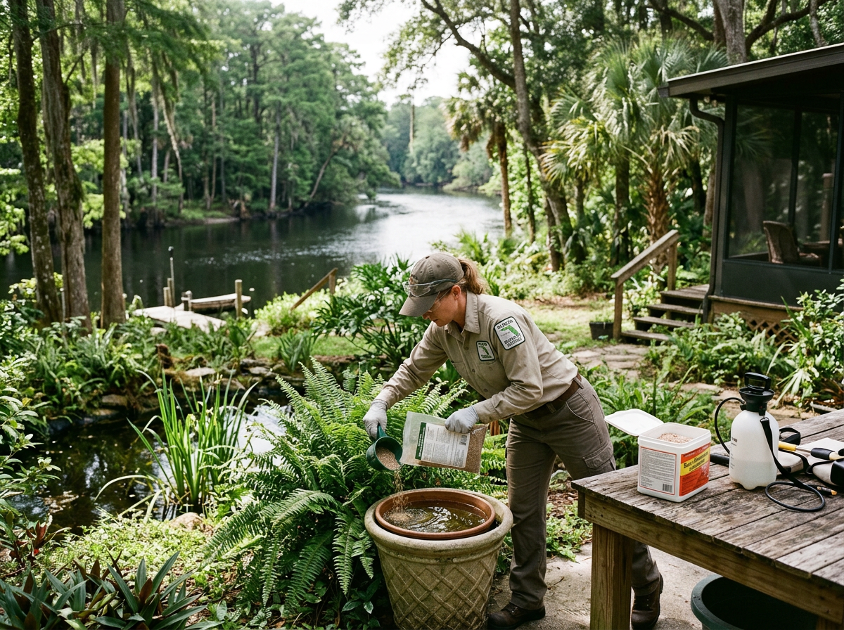 Mosquito Control Steps for Properties Near the Withlacoochee River