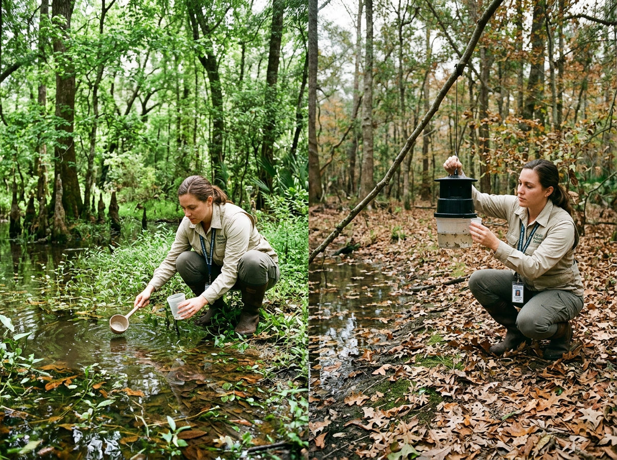 Seasonal Mosquito Shifts Between Spring and Fall in Brooksville